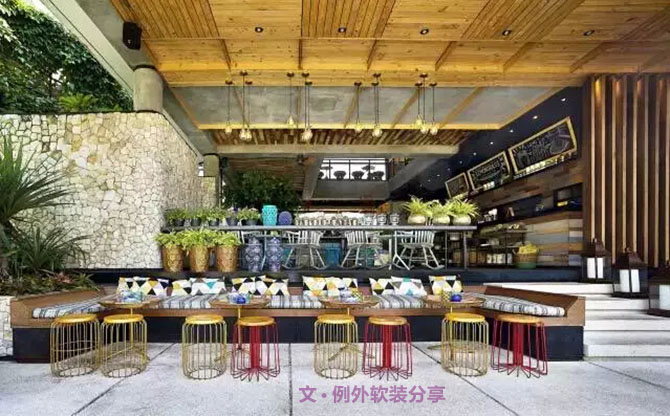熱帶景觀生態(tài)餐廳，讓你未吃先醉-別墅設計,軟裝設計,室內設計,豪宅設計,深圳例外軟裝設計公司